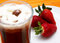 Free Cup Of Coffee And Strawberries Stock Photography - 3570762
