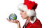Free Santa Girl Blowing Wishes On E Royalty Free Stock Images - 3575089