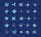 Free Set Of Winter Snowflakes Stock Photo - 3583230