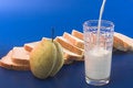 Free Milk Pour Into A Glass Stock Images - 3607724