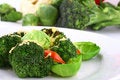 Free Lightly Cooked Broccoli Pieces Royalty Free Stock Photos - 3617178