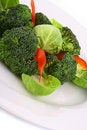 Free Lightly Cooked Broccoli Pieces With A Touch Of But Stock Photography - 3617282