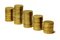 Free Columns Of Golden Coins Stock Photography - 3616502