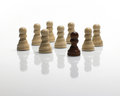 Free Chess Pawns / Standing Out Of The Crowd Stock Images - 3622724