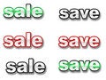 Free Save Sale Royalty Free Stock Photo - 3623605