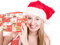 Free Girl Holding Christmas Presents Stock Image - 3622021