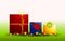 Free Row Of Christmas Gifts Ribbon Bows Stock Photo - 3636200