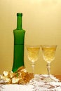 Free Wine Glass And Bottle Of Wine Royalty Free Stock Image - 3651336
