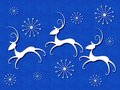 Free Unique Blue White Flying Reindeer Royalty Free Stock Photo - 3655745