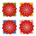 Free Red Christmas Poinsetta Backgrounds Stock Image - 3667581