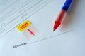 Free Sign Here Royalty Free Stock Photo - 3669875