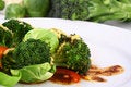 Free Lightly Cooked Broccoli Royalty Free Stock Photography - 3672347