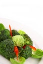 Free Lightly Cooked Broccoli Pieces With A Touch Of But Stock Image - 3672521