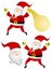 Free Various Isolated Santa Claus Clip Art Stock Photo - 3674310