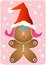 Free Santa Gingerbread Girl Stock Photography - 3680252