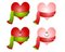 Free Christmas Hearts Wearing Scarves Royalty Free Stock Images - 3696829