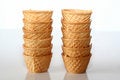Free Small Glasses Of Crispy Wafer Stock Images - 3718304