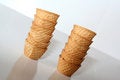 Free Small Glasses Of Crispy Wafer Royalty Free Stock Photography - 3718387