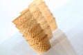 Free Small Glasses Of Crispy Wafer Royalty Free Stock Photos - 3718428