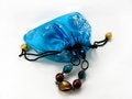 Free Blue Gift Bag With Bijouterie Royalty Free Stock Photography - 3719907