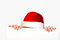 Free Christmas Girl Holding Up A White Sign For Copyspa Royalty Free Stock Images - 3743359