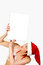 Free Christmas Girl Holding Up A Wh Stock Images - 3743424