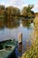 Free River With Green Boat Royalty Free Stock Photo - 3744675