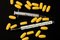 Free Yellow Pills, Syringe And Thermometer Stock Photo - 3771410