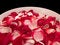 Free Beautiful Red Roses Petal On A Big Bowl Stock Photography - 3777152