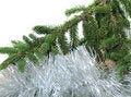 Free Branch Of A Christmas Fur-tree With A Tinsel Royalty Free Stock Photos - 3788658