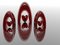 Free Three Red Rings And Hearts Royalty Free Stock Photography - 3788567