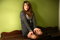 Free Young Woman On Dresser Stock Photos - 3793063