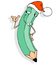 Free Santa Claus Pencil Stock Image - 3794561