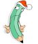 Free Santa Claus Pencil Stock Photography - 3794582