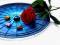 Free Red Rose And Stones Royalty Free Stock Photos - 381518