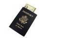 Free US Passport And Twenty Dollar Bills Stock Images - 3804854