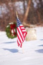 Free Grave With USA Flag Royalty Free Stock Image - 3808936
