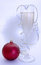 Free Glass Of Champagne And New Years Ball Iced-up Royalty Free Stock Photo - 3809245