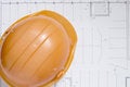 Free Draft Papers And Hard Hat Royalty Free Stock Photography - 3823567