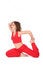 Free Yoga Woman Stretching Stock Image - 3821621