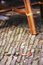 Free Fallen Leaves Around A Chair Stock Images - 3827574