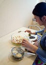 Free Putting Mayonnaise Royalty Free Stock Photo - 3848375