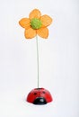 Free Artificial Flower With Ladybug Stock Photos - 3849853