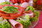 Free Fresh Salad With Onion, Tomato And Basil Royalty Free Stock Photo - 3847865