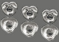 Free Silver Hearts Stock Image - 3852981