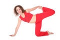 Free Yoga Stance On One Knee Stock Photos - 3865393