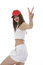 Free Emotional Girl In Red Cap Stock Photography - 3891002