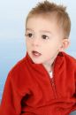Free Adorable One Year Old Boy In Red Sweater Stock Images - 396714