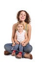 Free Mother And Daughter Sit Royalty Free Stock Photo - 3907425