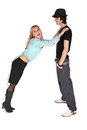 Free Girl In Cyan Blouse And Boy Royalty Free Stock Photography - 3907577